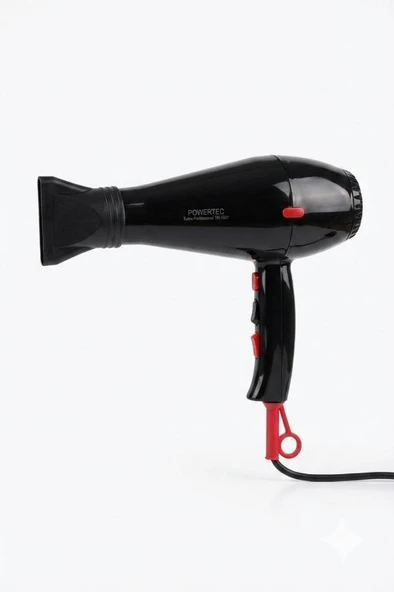 Powertec TR-1001 Profesyonel Fön Makinesi 2500 W Performans Siyah ürün görseli 1