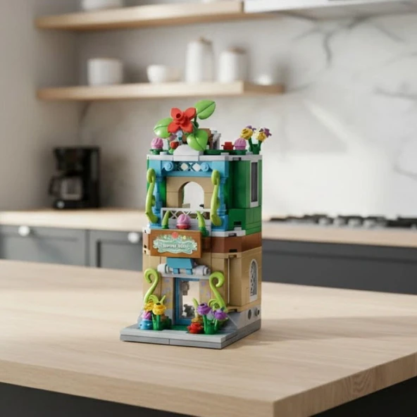 P657037 PANLOS ÇİÇEK DÜKKANI 280 PARÇA BLOCK OYUNCAK ürün görseli 1