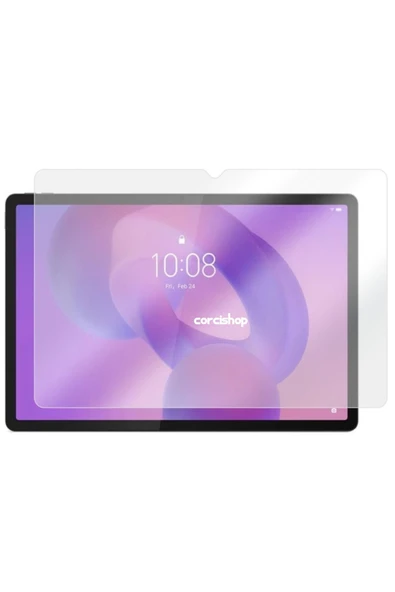 corcishop Lenovo Idea Tab Pro TB373FU 12.7 İnç Uyumlu Nano Kırılmaz Ekran Koruyucu Şeffaf Cam Tam Uyumlu ürün görseli 1