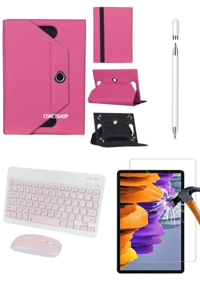corcishop Xiaomi Pad 8 Pro 11.2 İnç Uyumlu 4in1 Set Klavye Mouse Kılıf Kalem Ekran Koruyucu ürün görseli 1