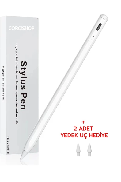 corcishop iPad Air 4 Uyumlu Avuç İçi Red Dokunmatik Kalem Elinizi Algılamayan Teknoloji ürün görseli 1