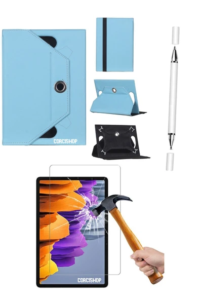 corcishop Samsung Galaxy Tab S11 SM-X736B Uyumlu 3in1 Set Kılıf Kalem Ekran Koruyucu ürün görseli 1