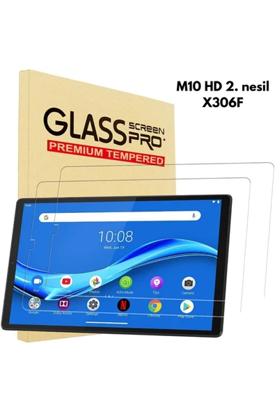 corcishop Lenovo Tab M10 HD 2.Nesil X306F Uyumlu Premium Temperli Ekran Koruyucu Kırılmaz Cam ürün görseli 1