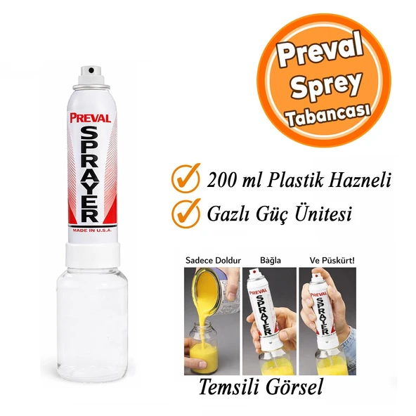 Preval Sprey Mini Boya Tabancası 55 gr Kullanıma Hazır Sıkıştırılmış Hava Boya Hazneli Taşınabilir ürün görseli 1
