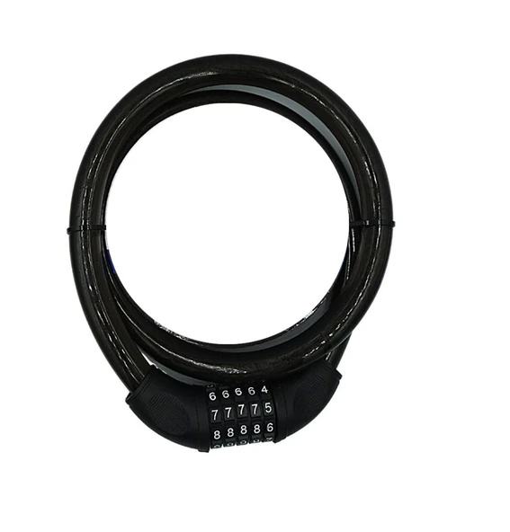 YM-747 120cm 20mm 5 Şifreli Siyah Motorsiklet Kilidi TG-1395 338869 ürün görseli 1