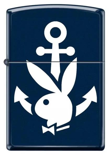Zippo Playboy Navy Matte Dizayn Çakmak ürün görseli 1