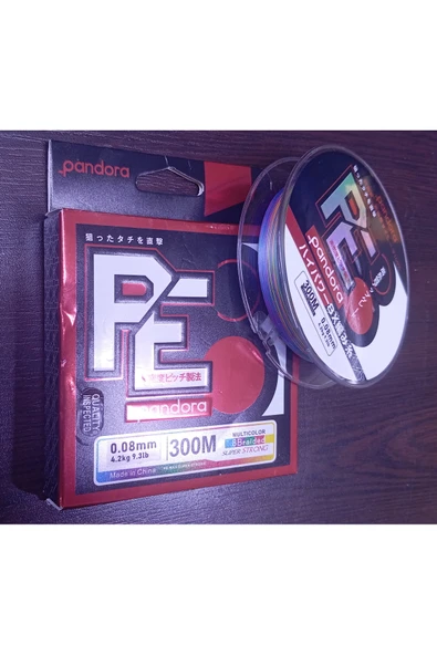 AVLA AVCILIK PANDORA PE-8 8X 300MT MULTICOLOR 0,08 MM ürün görseli 1