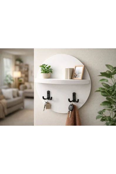 MOBİLYACIN Raflı duvar askılığı 30 CM - Resim 2