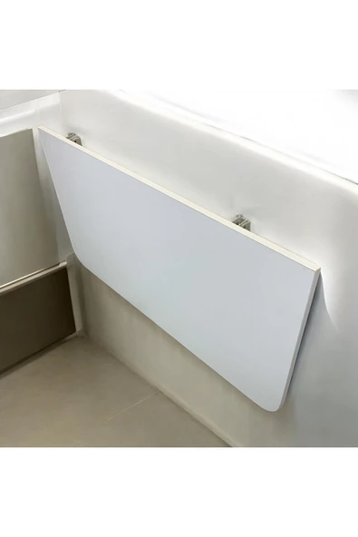 MOBİLYACIN Açılır Kapanır Çalışma Masası Mutfak Masası Katlanır Duvar Masası BEYAZ 45x80 ürün görseli 1
