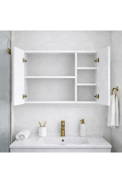MOBİLYACIN ÜÇ Kapaklı Banyo Dolabı - Resim 4