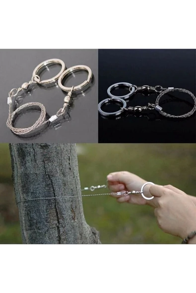 ŞebnemCE Taşınabilir Mini Zincir Cep Testeresi Dişli Tel Ahşap Plastik Metal Kıl Testere Kamp Testere ürün görseli 1