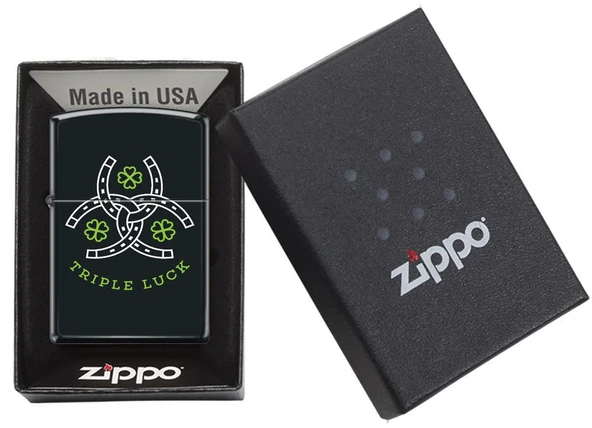 Zippo Triple Luck Dizayn Çakmak - Resim 3