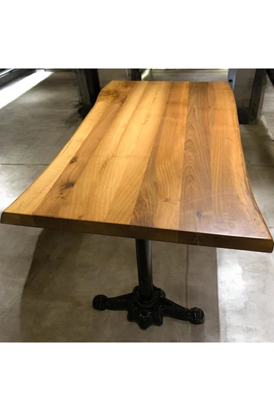 MOBİLYACIN CAFE MASA Ahşap Kütük Masa ASLAN AYAK 180x90 ürün görseli 1