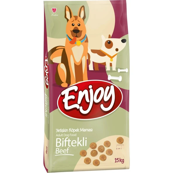 Enjoy Biftekli Köpek Maması 15 KG ürün görseli 1