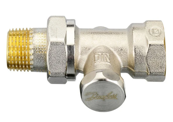 Danfoss RLV-S Radyatör Dönüş Vanası DN 15 (1/2) Düz Tip ürün görseli 1