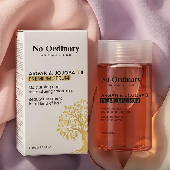 No Ordinary Premium Argan & Jojoba Içerikli Doğal Saç Bakım Yağı & Serum 100ml ürün görseli 1