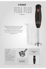 Raks Pera Plus 1700 W El Blender ürün görseli 1