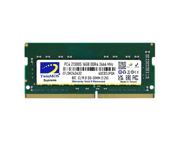 TwinMOS 16GB DDR4 2666MHz (MDD416GB2666N)(NB) ürün görseli 1