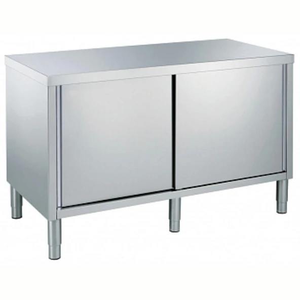Electrolux Professional Dolaplı Çalışma Tezgahı, 1 Ara Raflı, 2 Kayar Kapılı, (6 Ayaklı) - 1600mm TN1600EN ürün görseli 1