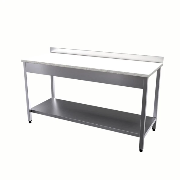 Vital  VCT-MT-148 Çalışma Tezgahı Mermer Tablalı Taban Raflı ürün görseli 1