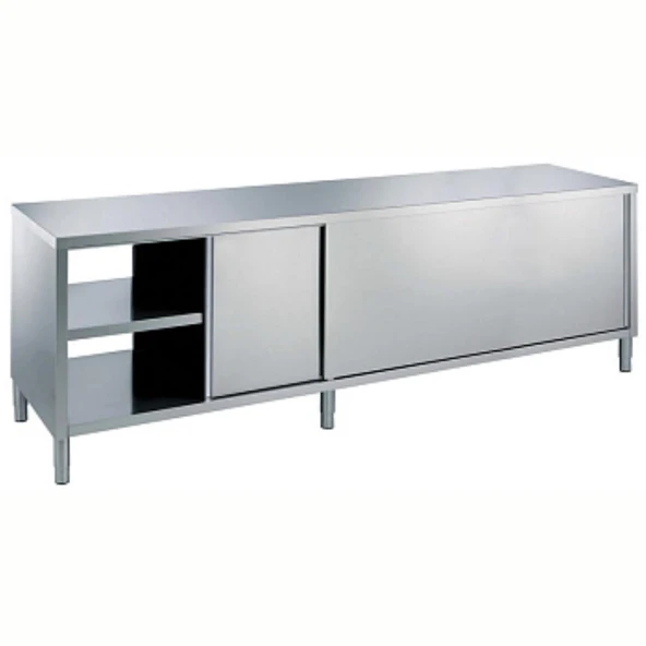 Electrolux Professional Dolaplı Çalışma Tezgahı, Pass-thru, 1 Ara Raf Ve 4 Kapılı - 2000 Mm MTND2000PN ürün görseli 1