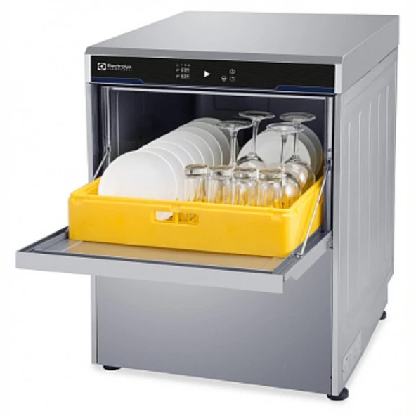 Electrolux Professional Tezgahaltı Bulaşık Makinesi, Çift Cidarlı, Tesisat Basınçlı Boylerli, Drenaj Pompalı, Parlatıcı Ve Deterjan Dispenserli, 400v/3n/50hz - Termal Etiket Uyumlu EUC40GTL ürün görseli 1