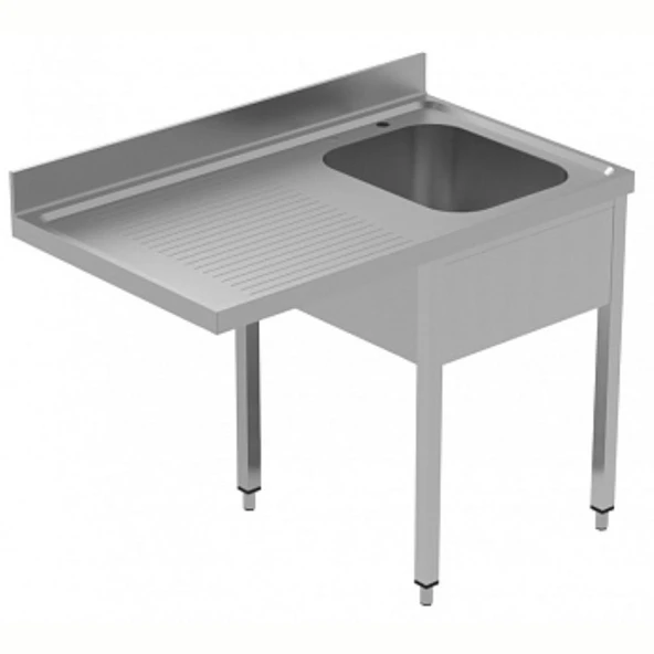 Electrolux Professional Tezgahaltı Bulaşık Makinesi Tezgahı, 1 Evye (500x500 Mm) & Sol Tarafta Süzdürme - 1200 Mm, Plus GLR1SSPE ürün görseli 1