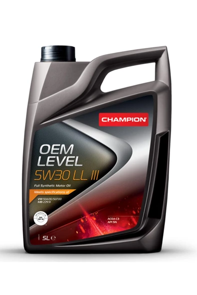Champion Oem Level 5w30 Ll Iıı Acea C3 Motor Ya?? 5l. ürün görseli 1