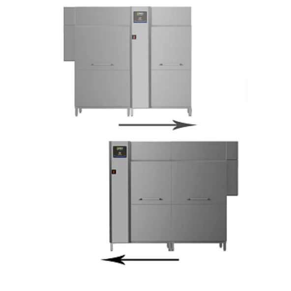 Electrolux Professional Çift Durulamalı Konveyörlü Bulaşık Makinesi, 250 Sepet/saat, Clear Blue Filitreleme Sistemi, Elektrikli, Dokunmatik Ekran, Sol> Sağ, Termal Etiket Uyumlu EDR250EL5 ürün görseli 1