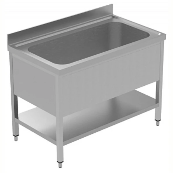 Electrolux Professional Yıkama-süzme Tezgahı, 1 Evye (1080x540x350 Mm), Taban Raflı - 1200 Mm, Plus LSGVLP1201 ürün görseli 1