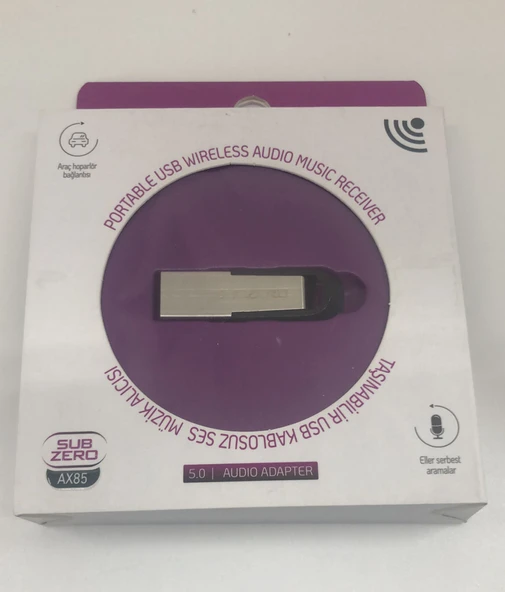 Subzero AX85 Taşınabilir USB Kablosuz Ses Alıcısı - Resim 3