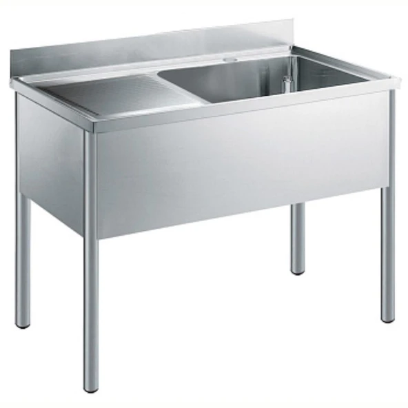 Electrolux Professional Tek Evyeli Tezgah (500x600x300mm), Damlalığı Solda - 1200mm LG1216SXEN ürün görseli 1