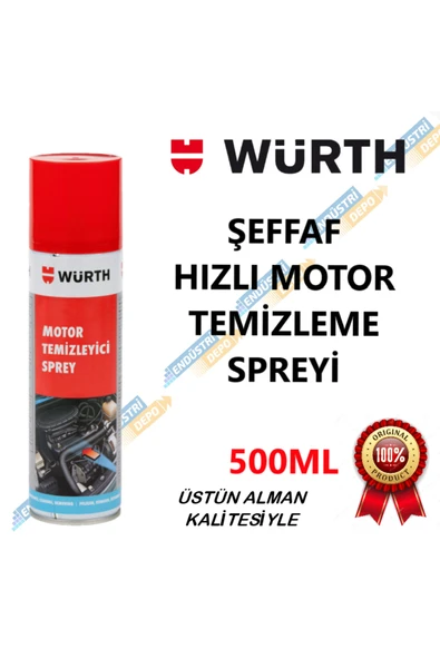 Würth Hızlı Motor Temizleyici Sprey 500 ML ürün görseli 1