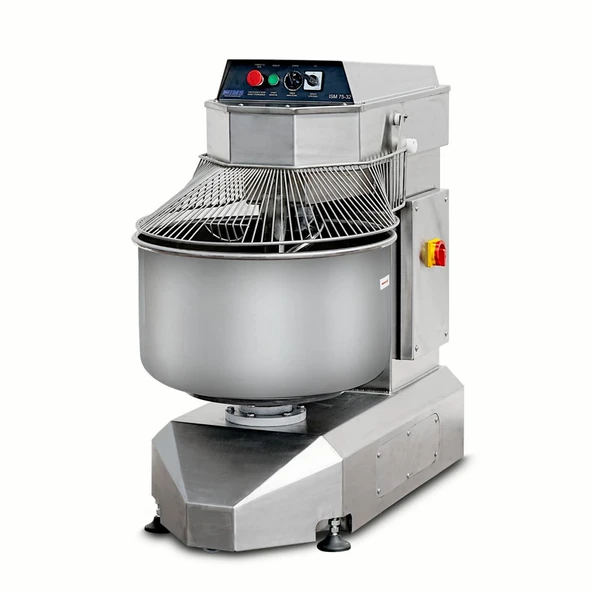 Dirmak ISM 75-32 CR Spiral Hamur Yoğurma Makinası 75 Lt Kazan 35 Kg Un Kapasiteli İki Devirli Krom Gövde380v/3p/50hz ürün görseli 1