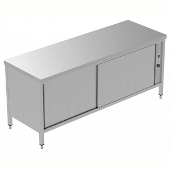 Electrolux Professional Sıcaklık Dolabı, 1 Ara Raf Ve 2 Kayar Kapılı, Fanlı Isıtma, Sırtsız - 2000 Mm, Plus GTC2000E ürün görseli 1