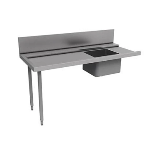Electrolux Professional Bulaşık Giriş Tezgahı, Tek Evyeli (500x400 Mm), Giyotin Tip Bulaşık Makinesi İçin, Filtrelit, Soldan Sağa - 1800 Mm PTSBHT18L ürün görseli 1