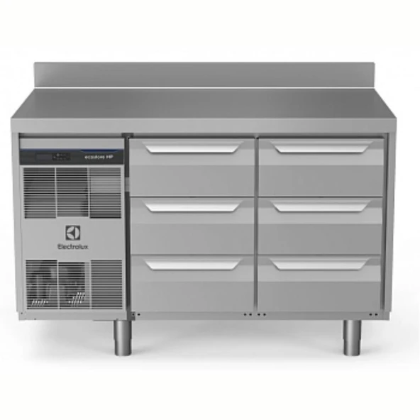 Electrolux Professional Endüstriyel Soğutmalı Tezgah 6x1/3 Çekmeceli 290 Lt -2+10°c, Aısı 304 Sırtlı EH2H3CC ürün görseli 1