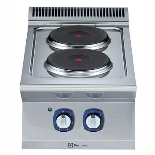 Electrolux Professional Endüstriyel 2 Yuvarlak Pleytli Set Üstü Elektrikli Ocak, Her Ocak 2,6 Kw, Derinlik 730 Mm - 400 Mm E7ECED2R00 ürün görseli 1