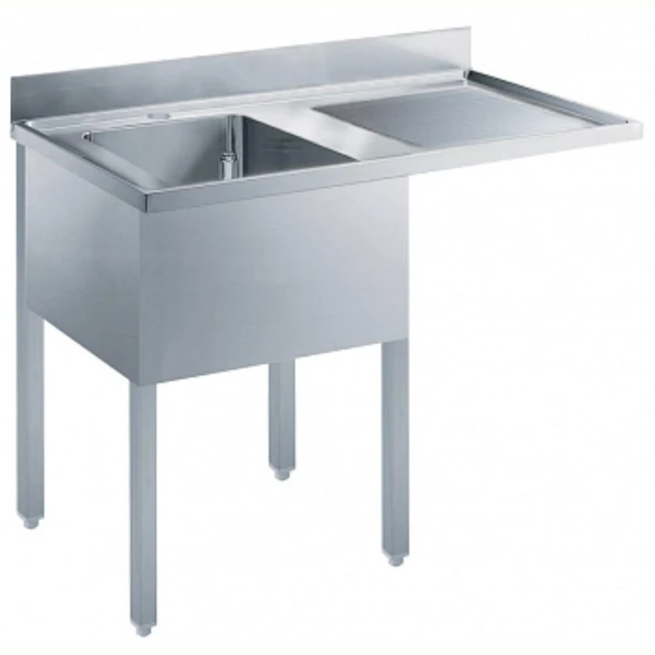 Electrolux Professional Tezgahaltı Bulaşık Makinesi İçin Tezgah, 1 Evyeli (500x500 Mm), Damlalık Sağda - 1200 Mm ESBD1217R ürün görseli 1