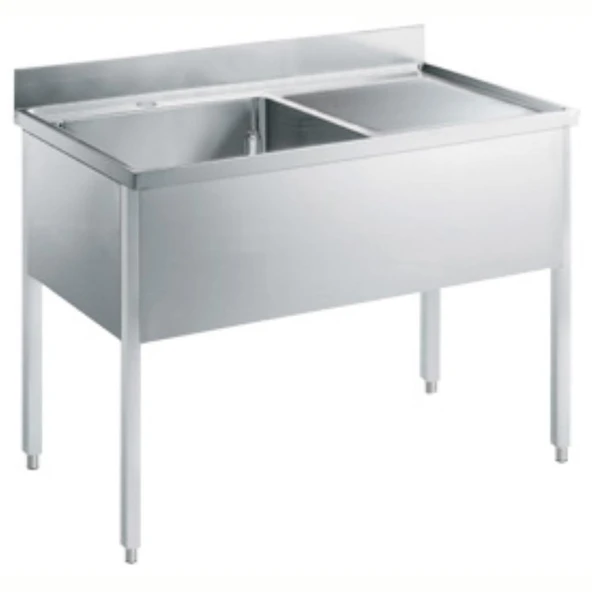 Electrolux Professional Tek Evyeli Tezgah (500x500 Mm), Damlalık Sağda - 1200 Mm SL12DN ürün görseli 1