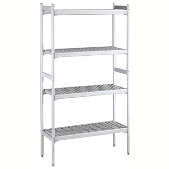 Electrolux Professional Soğuk Oda (203x123) ) İçin Etejer Seti, Soğuk Odanın Tüm Duvarlarını Kaplar, 4 Raflı, D=373mm, H=1550mm CRS2012 ürün görseli 1