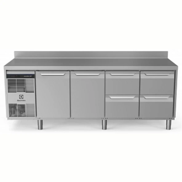 Electrolux Professional Endüstriyel Soğuk Tezgah 2 Kapı + 4 Çekmece 590 Lt -2+10°c, Aısı 304 Sırtlı EH4H3AABB ürün görseli 1