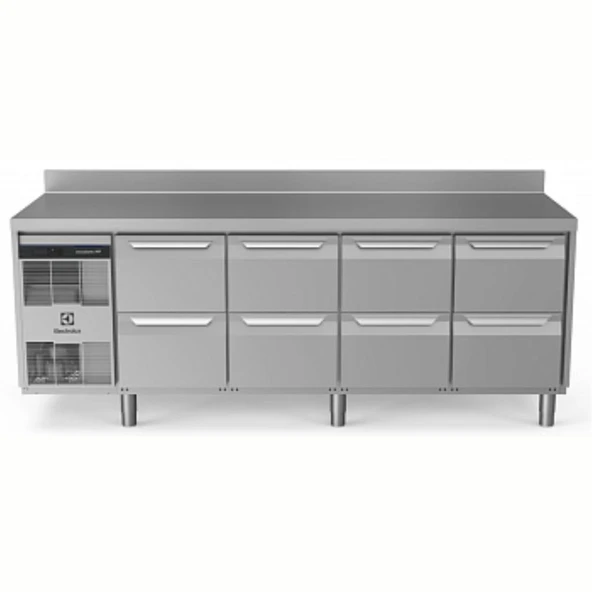 Electrolux Professional Endüstriyel Soğuk Tezgah 8 Çekmeceli 590 Lt Sırtlı-2+10°c, Aısı 304 EH4H3BBBB ürün görseli 1