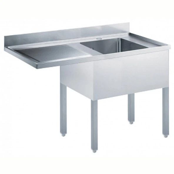Electrolux Professional Tezgahaltı Bulaşık Makinesi İçin Tezgah, 1 Evyeli (600x500 Mm), Damlalık Solda - 1400 Mm ESBD1417L ürün görseli 1