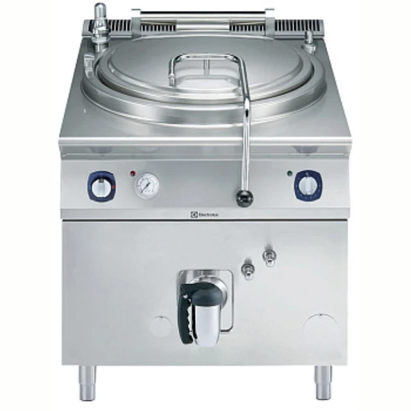 Electrolux Professional 100 Lt Gazlı Silindirik Kaynatma Kazanı, Aısı316, İndirek Isıtmalı, Basınç Sviçli - 800 Mm E9BSGHIPF0 ürün görseli 1