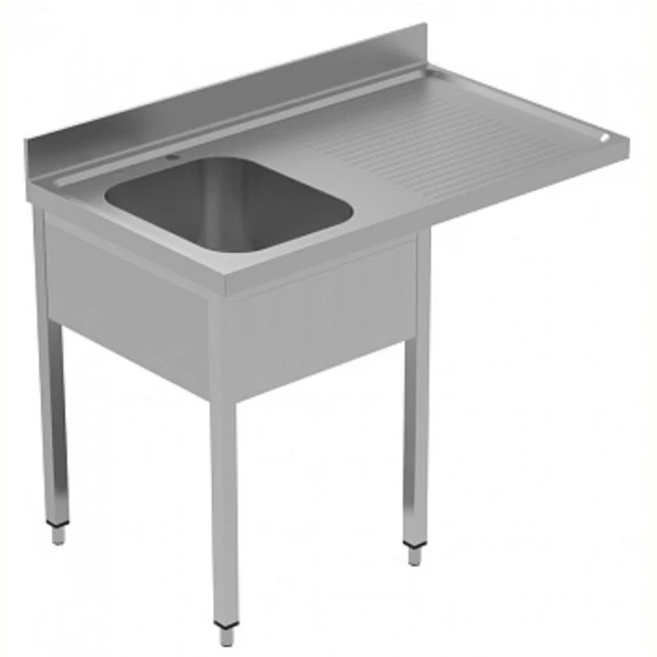 Electrolux Professional Tezgahaltı Bulaşık Makinesi Tezgahı, 1 Evye (500x500 Mm) & Sağ Tarafta Süzdürme - 1200 Mm, Plus GLR1DSXPE ürün görseli 1