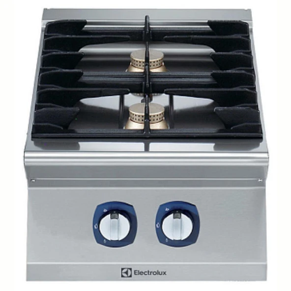 Electrolux Professional Endüstriyel 2 Açık Ateşli Gazlı Set Üstü Ocak, Her Brulör 5,5 Kw, Derinlik 730 Mm - 400 Mm E7GCGD2C00 ürün görseli 1