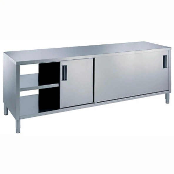 Electrolux Professional Pass-through Dolaplı Çalışma Tezgahı, 1 Raflı Ve 4 Kayar Kapılı, 1800mm MTND1800PN ürün görseli 1