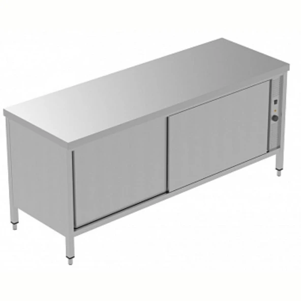 Electrolux Professional Sıcaklık Dolabı, 1 Ara Raf Ve 4 Kayar Kapılı, Fanlı Isıtma, Sırtsız - 2000 Mm, Plus GTCD2000E ürün görseli 1