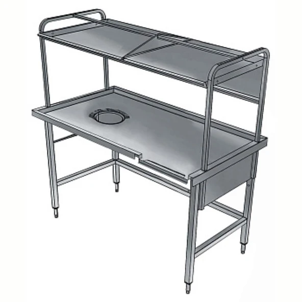 Electrolux Professional Bulaşık Kabul Tezgahı, 1 Sıyırma Hunisi, Basket Raflı, Soldan Sağa - 1700x800 Mm BHST1708L ürün görseli 1